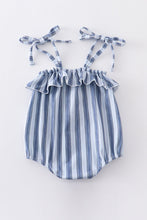 Blue stripe strap girl bubble - ARIA KIDS
