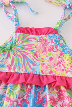 Pink tropical floral girl bloomer set - ARIA KIDS