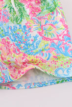 Pink tropical boy swim trunk - ARIA KIDS