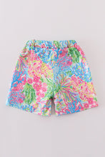 Pink tropical boy swim trunk - ARIA KIDS