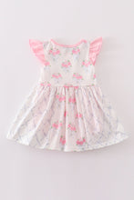 Pink floral bow tie print girl bubble - ARIA KIDS