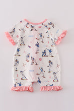 Baseball print girl romper - ARIA KIDS