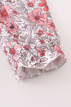 Pink floral print dress - ARIA KIDS