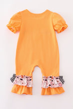 Orange halloween ghost pumpkin girl romper - ARIA KIDS