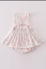 Pink Blush Meadow smocked girl bubble - ARIA KIDS