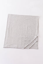 Grey baby bamboo swaddle blanket - ARIA KIDS