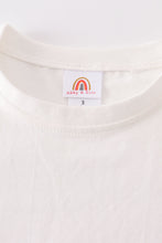 Cream blank basic t-shirt Adult Kids and baby bubble - ARIA KIDS