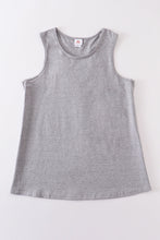 Heather grey blank basic kids teens adult tank top - ARIA KIDS