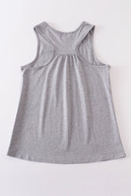 Heather grey blank basic kids teens adult tank top - ARIA KIDS