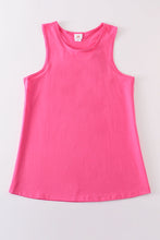 Hot pink blank basic kids teens adult tank top - ARIA KIDS