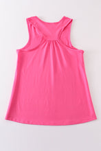 Hot pink blank basic kids teens adult tank top - ARIA KIDS