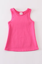 Hot pink blank basic kids teens adult tank top - ARIA KIDS