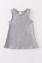 Heather grey blank basic kids teens adult tank top - ARIA KIDS