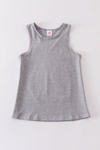 Heather grey blank basic kids teens adult tank top - ARIA KIDS