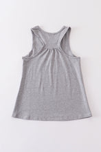 Heather grey blank basic kids teens adult tank top - ARIA KIDS