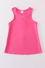 Hot pink blank basic kids teens adult tank top - ARIA KIDS