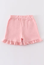 Pink basic ruffle shorts - ARIA KIDS