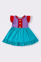 Puple & teal ruffle dress - ARIA KIDS