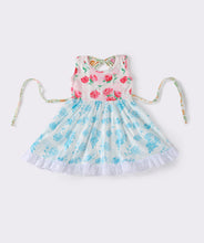 Red floral ruffle dress - ARIA KIDS