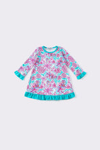 Mint floral ruffle dress - ARIA KIDS