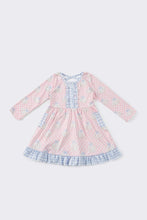 Pink pumpkin plaid ruffle dress - ARIA KIDS