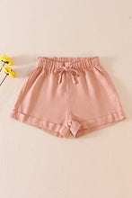 Peach linen girl shorts - ARIA KIDS