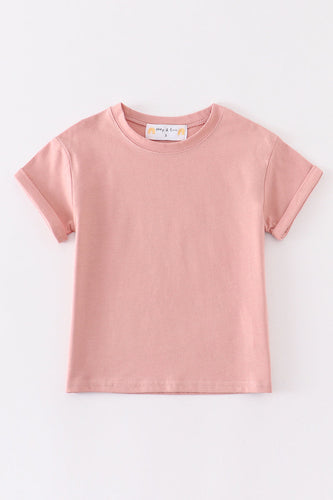 Premium Pink basic T-shirt - ARIA KIDS