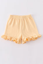 Premium Yellow basic ruffle shorts - ARIA KIDS