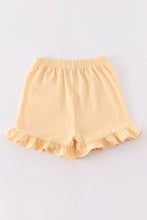 Premium Yellow basic ruffle shorts - ARIA KIDS