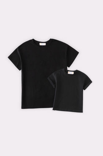 Premium Black basic T-shirt Kids and adult - ARIA KIDS