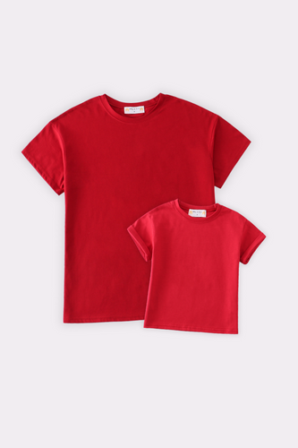 Premium Maroon basic T-shirt Kids and adult - ARIA KIDS