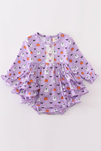 Premium Purple halloween print girl bubble - ARIA KIDS