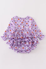 Premium Purple halloween print girl bubble - ARIA KIDS