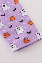 Premium Purple halloween print dress - ARIA KIDS