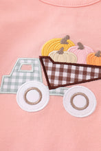 Coral truck pumpkin embroidery girl bubble - ARIA KIDS