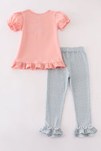 Coral truck pumpkin embroidery girl set - ARIA KIDS