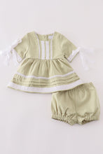 Premium Sage lace ruffle baby set - ARIA KIDS