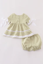 Premium Sage lace ruffle baby set - ARIA KIDS