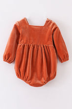 Premium Caramel velvet lace girl bubble - ARIA KIDS