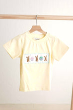 Mustard easter bunny egg french knot top - ARIA KIDS