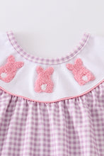 Purple easter bunny french knot girl set - ARIA KIDS