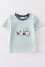 Green excavator applique boy top - ARIA KIDS