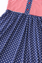 Patriotic star flag print women dress - ARIA KIDS