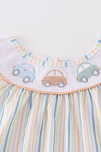 Stripe car embroidery girl set - ARIA KIDS