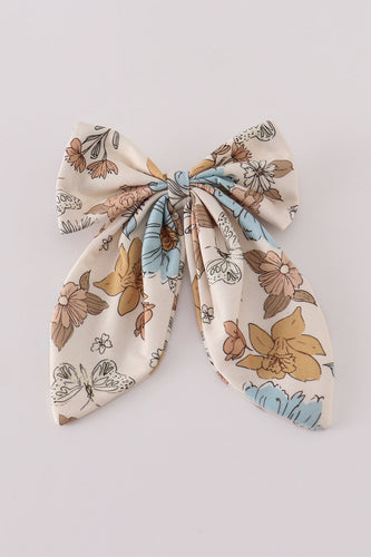 Floral print 1pc hair bow - ARIA KIDS