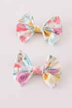 Floral print hair bow - ARIA KIDS