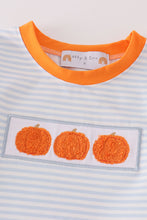 Blue stripe pumpkin french knot boy set - ARIA KIDS