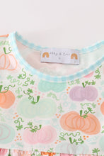 Pumpkin print ruffle girl set - ARIA KIDS