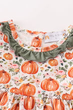 Green pumpkin ruffle dress - ARIA KIDS