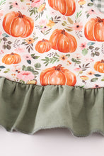 Green pumpkin ruffle dress - ARIA KIDS